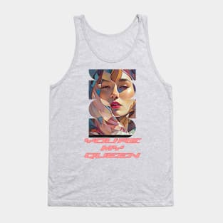 You're my Queen (pastel geometric shapes woman's face) Tank Top